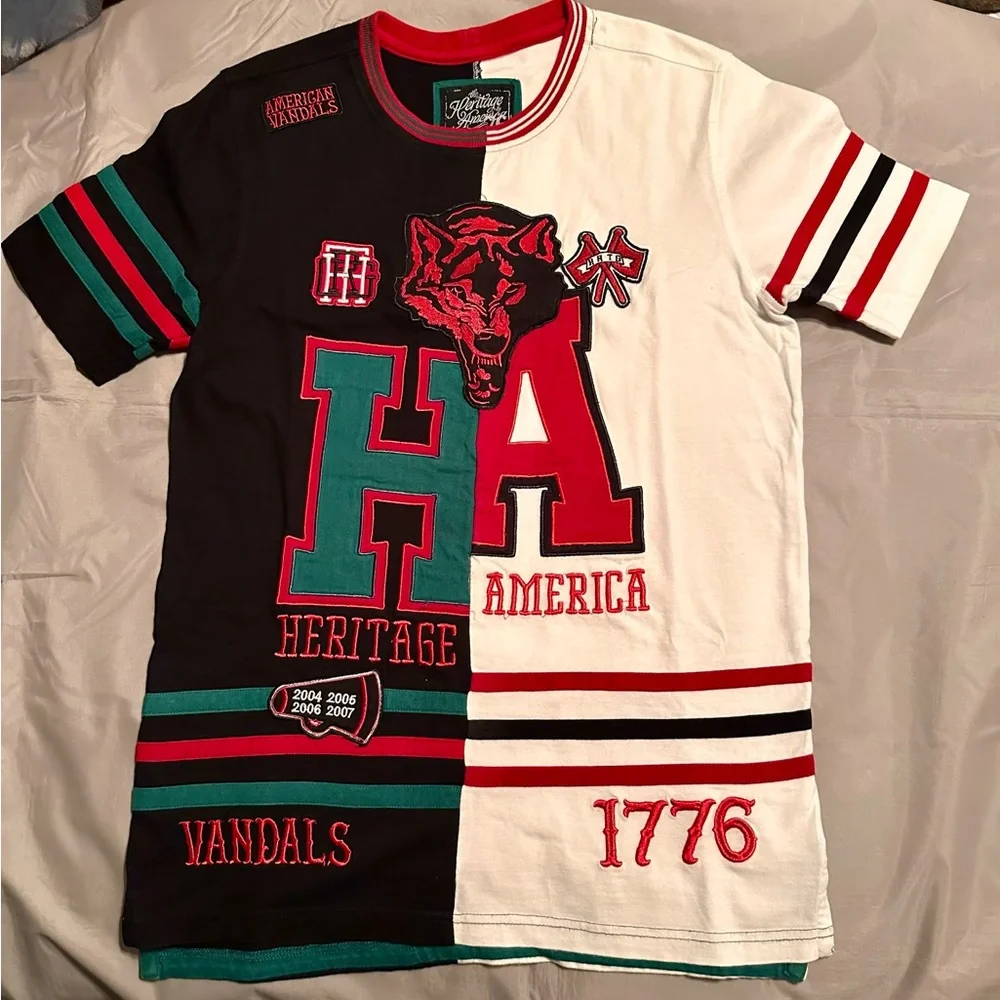 Boys The Heritage America Split Color T-Shirt